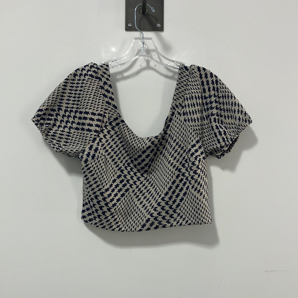 Patterned Crop Top